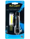 IKZI koplamp Straight 25, Hi-Tech COB-LED USB oplaadbaar, grijs